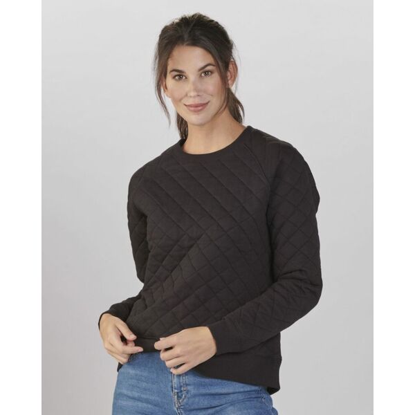 Women's Quilted Crewneck Pullover Thumbnail