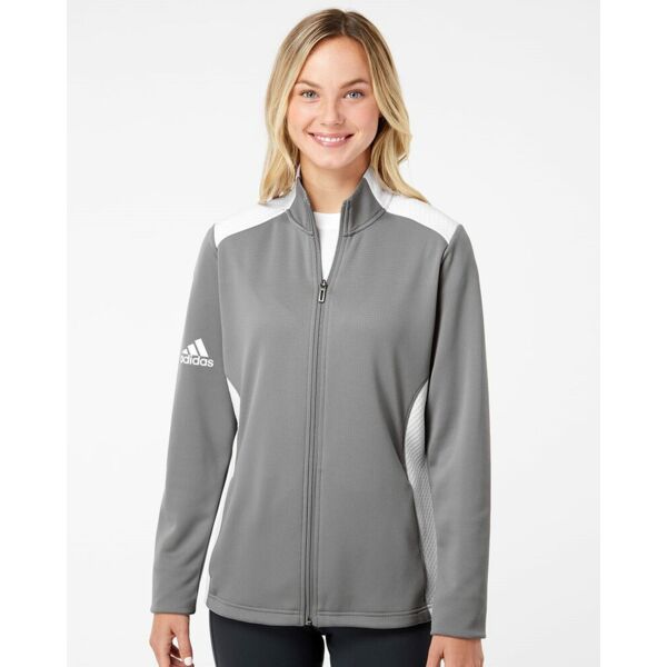 Women's Textured Mixed Media Full-Zip Jacket Thumbnail