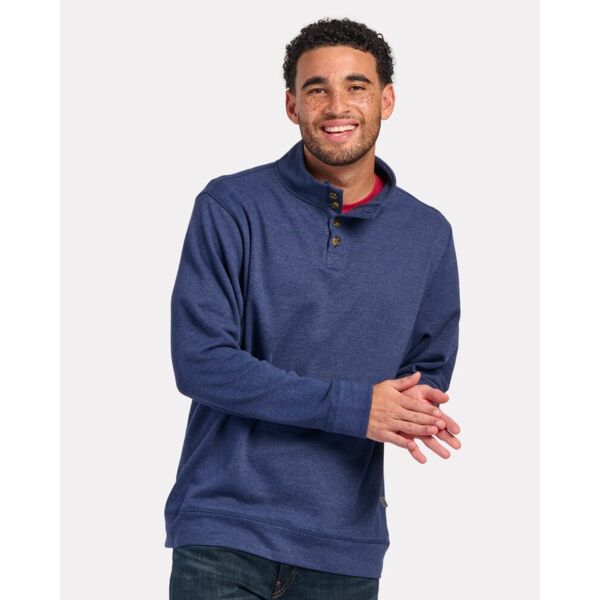Men's French Terry Button Pullover Thumbnail
