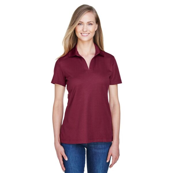 Women's CrownLux Performance® Plaited Polo Thumbnail