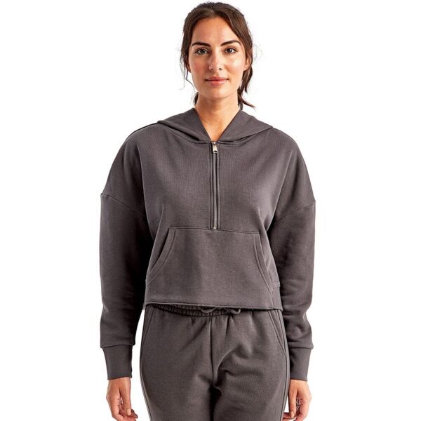 Women's Alice Half-Zip Hooded Sweatshirt Thumbnail