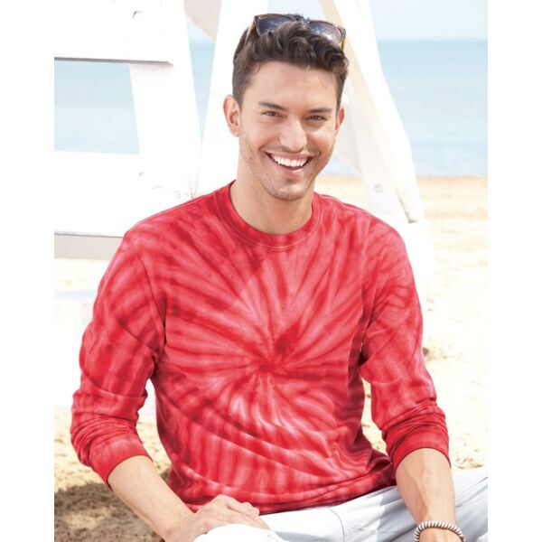 Cyclone Pinwheel Tie-Dyed Long Sleeve T-Shirt Thumbnail