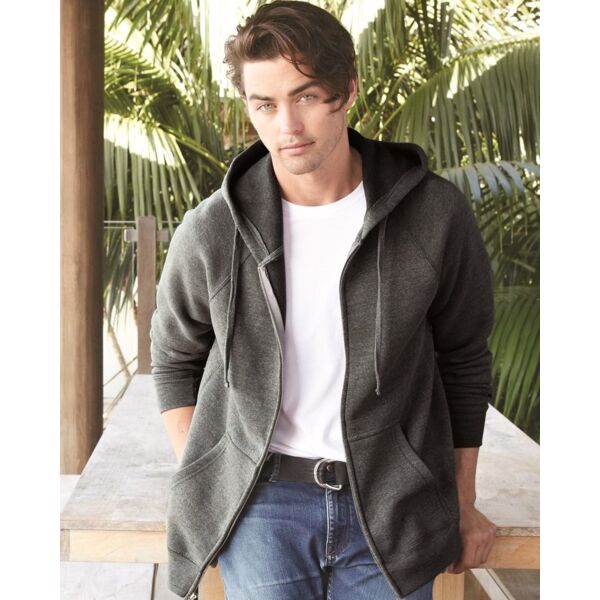 Unisex Special Blend Raglan Full-Zip Hooded Sweatshirt Thumbnail