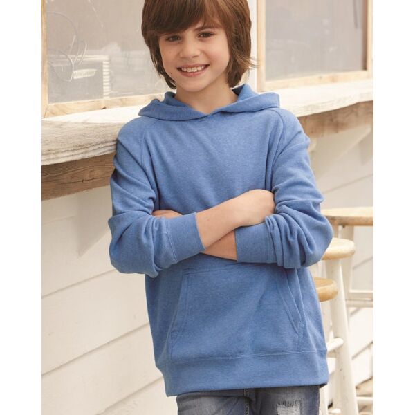 Youth Lightweight Special Blend Raglan Hooded Sweatshirt Thumbnail
