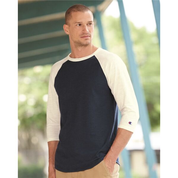 Premium Fashion Raglan Three-Quarter Sleeve Baseball T-Shirt Thumbnail