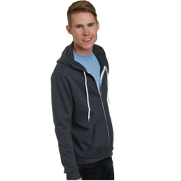 Unisex USA-Made Full-Zip Fleece HoodedSweatshirt Thumbnail