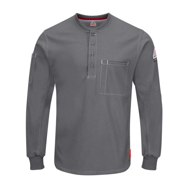 Men's Tall iQ Series® Plus Long Sleeve Henley Thumbnail