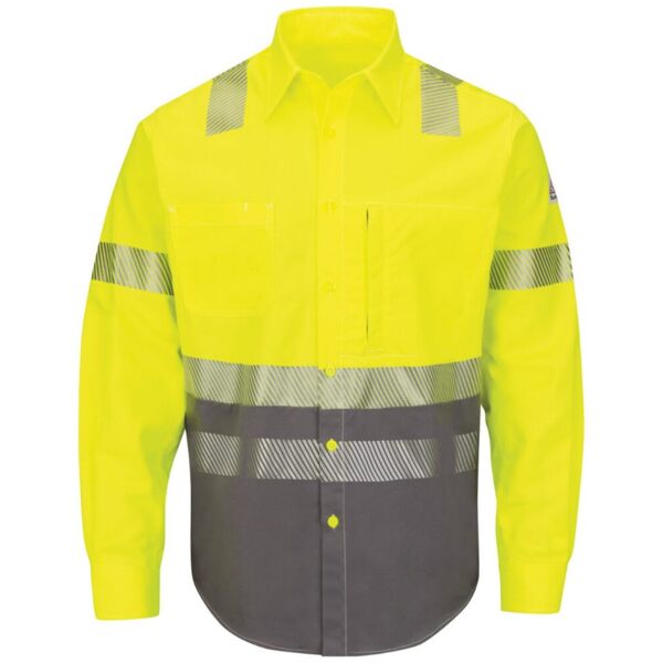 Men's Tall Hi-Visibility Color Block Uniform Shirt - EXCEL FR® ComforTouch® - 7 oz. Thumbnail