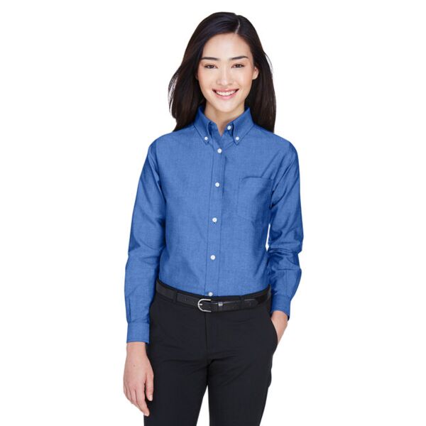 Ladies' Classic Wrinkle-Resistant Long-Sleeve Oxford Thumbnail