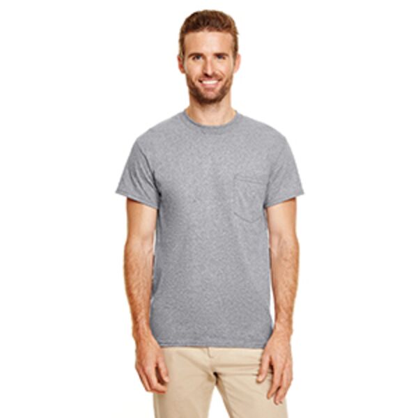 G830 Adult 50/50 Pocket T-Shirt Thumbnail