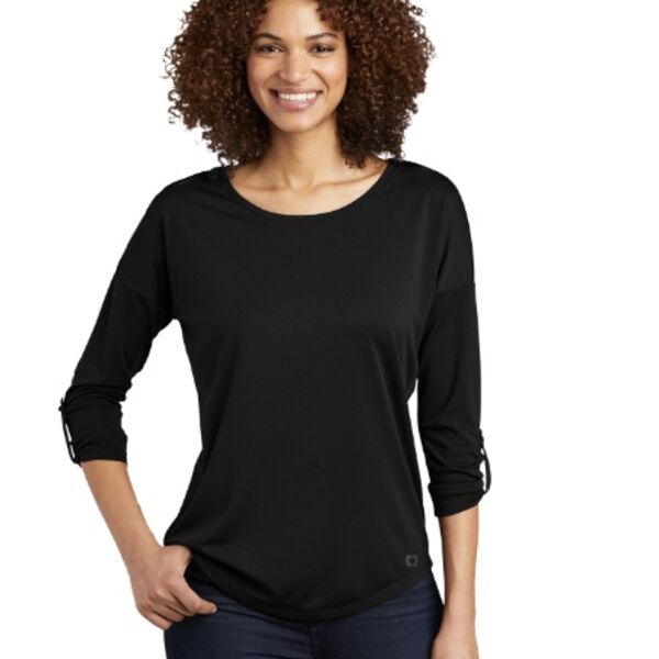 OGIO® Ladies Gravitate Scoop 3/4-Sleeve Thumbnail