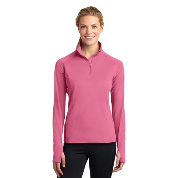 Ladies Sport Wick ® Stretch 1/4 Zip Pullover Thumbnail