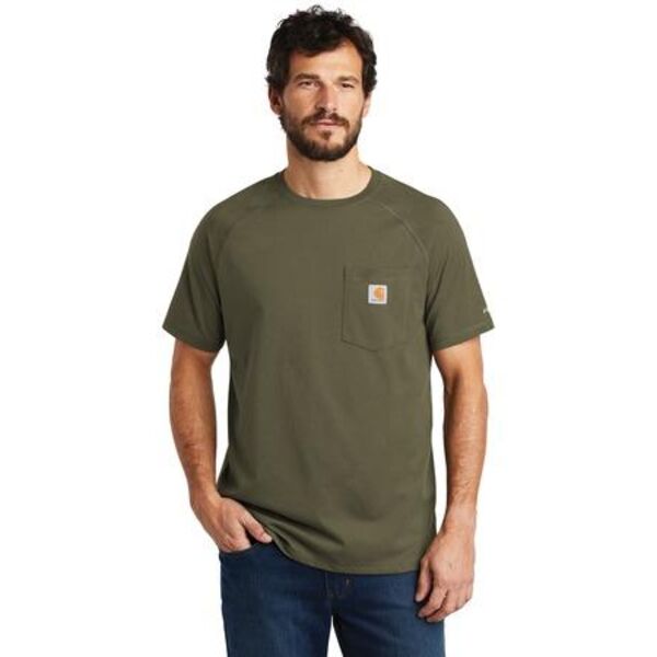 CT100410 Force ® Cotton Delmont Short Sleeve T Shirt Thumbnail