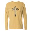 6014 Garment Dyed Heavyweight Ringspun Long Sleeve T-Shirt Thumbnail